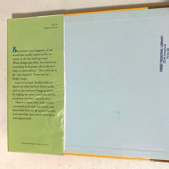 Animal Hardcover Picture Book Lot of 3 Bear Skunk Badger Anthropomorphic Kids - Picture 4 of 13